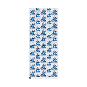 Stitch Ready for Birthday with Hat and Cake Happy Birthday Wrapping Paper - Picture 1 of 28