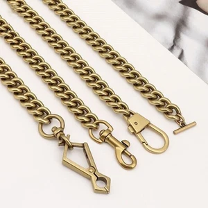 Fashion Replacement Retro Wide Metal Purse Chain For Strap Shoulder Bag Handbag - Picture 1 of 12