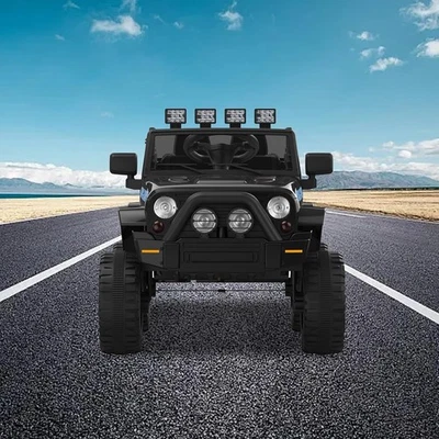 Coche eléctrico 12V para niños, camión de 2 plazas con control remoto, música, 3-8 años Foto 1 de 4