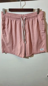 Von Zipper Mens Pink Swim Shorts Drawstring Pockets Boardshorts - Size 34 - Picture 1 of 13