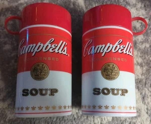 Thermos Campbell's Soup originale e vintage (lotto di 2) ottime condizioni! - Foto 1 di 6