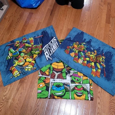 Juego completo de sábanas y fundas de almohada Teenage Mutant Ninja Turtles niños de colección Foto 1 de 4