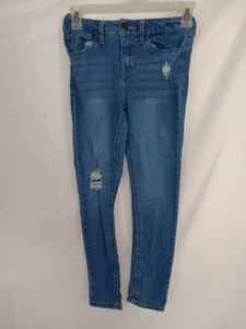 Vigoss Girls Distressed Stretch The Jagger Skinny Jean Blue Size 8 Girls - Picture 1 of 5