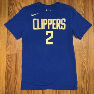 Nike Kawhi Leonard Icon SS Tee Shirt LA Clippers Blue XS - Picture 1 of 7