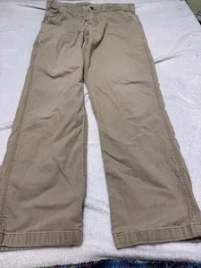 Carhartt Rigby Five-Pocket Canvas Jean Mens 34x32 Relaxed Fit Pant Khaki - Picture 1 of 9