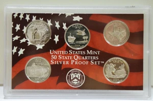 2004 S United States Mint 50 State Quarters Silver Proof Set - Picture 1 of 2