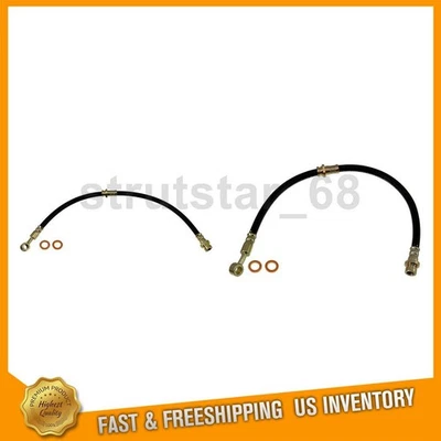 2 前刹车线制动软管适用于 2001 年现代圣达菲 2002 现代圣达菲 — 第 1/4 张图片