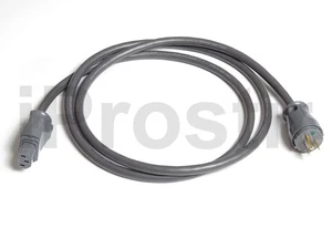 Supra LORAD 3X2.5 SPC GREY AC Power Cable SP OFC Copper NEMA/IEC US plugs 1.0m - Picture 1 of 9
