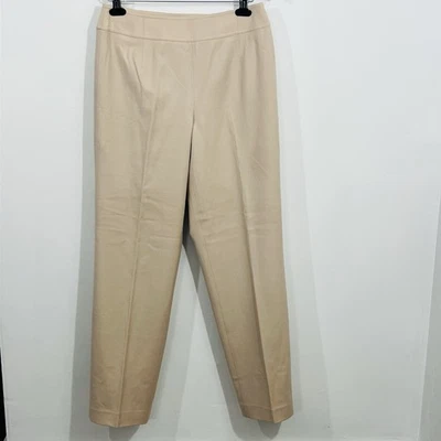 Pantalón Plisado Pierna Ancha Doble Mezcla Lana Tela Elástica Talbots Talla 8 Foto 1 de 4