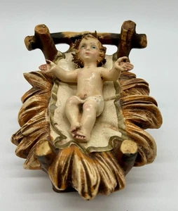 VINTAGE FONTANINI 12" MASSSTAB PAPPMACHE KRIPPE ITALIEN BABY JESUS - Bild 1 von 13