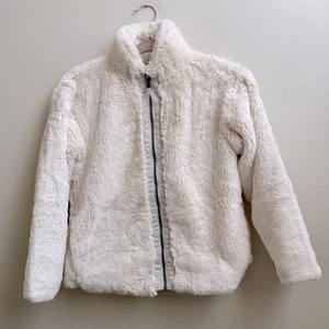 Patagonia Teddy plush faux fur coat jacket girls Size L 12 - Picture 1 of 4