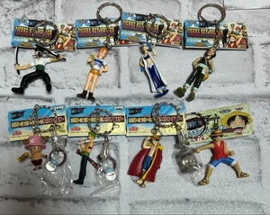 ONE PIECE figure key chain Lot 8 set retro rare mascot anime Japan m632 - Picture 1 of 10