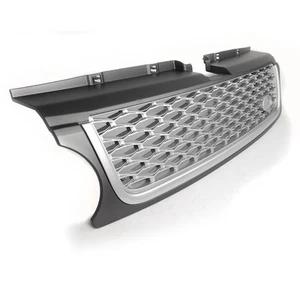 2010-2012 LAND ROVER RANGE SPORT FRONT TOP GREY SILVER MESH GRILLE GRILL SET NEW - Picture 1 of 4
