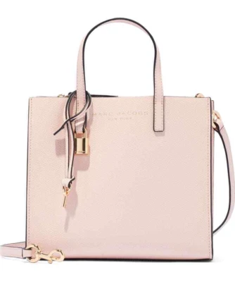 Bolso Bandolera Marc Jacobs Mini Grind Cuero Recubierto ~NUEVO CON ETIQUETAS ~ Látigo Melocotón Foto 1 de 2