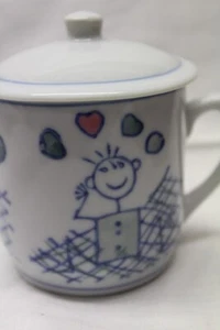 Tasse Kaffeepott mit Deckel Deckeltasse Kaffeebecher - Bild 1 von 10