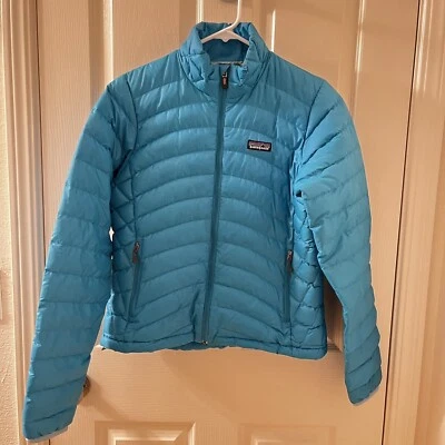 Patagonia Down Sweater Puffer Jacket Blue Women's Size Medium? - Image 1 of 4