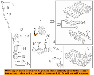 VW VOLKSWAGEN OEM 11-17 Touareg Engine Parts-Vibration Damper Bolt N91150001 - Image 1 of 2