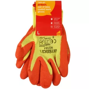 LARGE SAFETY GLOVES Mens Worker Construction Site Staff Warehouse Builder Trade - Picture 1 of 3