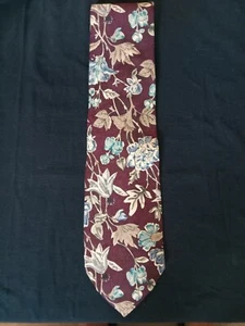 Vintage Monsieur Givenchy Floral Silk Tie  - Picture 1 of 5