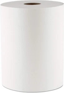 VT106 Hardwound Roll Towels, 1-Ply, 10-Inch X 550 Ft, White, 6 Rolls/Carton - Picture 1 of 12