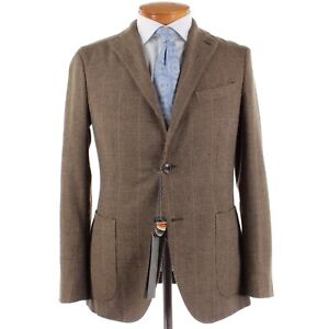 Boglioli NWT Sport Coat / K Jacket Size 48R (38R US) In Tan Striped Wool Blend