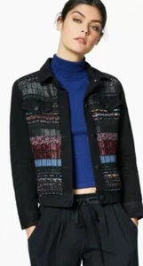 Ramy Brook LANDON JACKET, Denim, Tapestry, Raw Edges, XS, $465, NWT - Picture 1 of 14