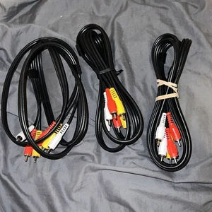 3 Sets Of 6 Foot Tri Video / Audio Cable - RCA Phono Connectors - Picture 1 of 1