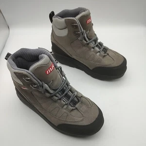 MBT Exterior Hightop Balancín Bota Con Cordones Cuero Caminante Gris Negro Usado en Excelente Condición Talla 5.5 - Imagen 1 de 11