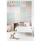 Patchwork Nursery Non-Woven wallpaper Wall mural Kids Baby room Vintage style
