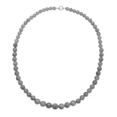 269.00ctw Malagasy Labradorite Beaded Necklace 20" Rhodium Plated Magnetic Clasp Foto 1 de 4