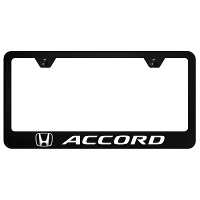 Honda Accord UV Print Polycarbonate License Plate Frame (Black) - Image 1 of 3