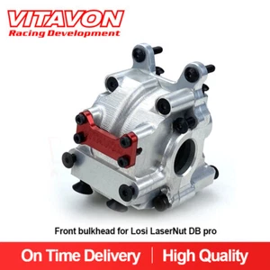 Mamparo frontal VITAVON LaserNut CNC aluminio #7075 para tuerca láser Losi DB Pro plata - Imagen 1 de 4