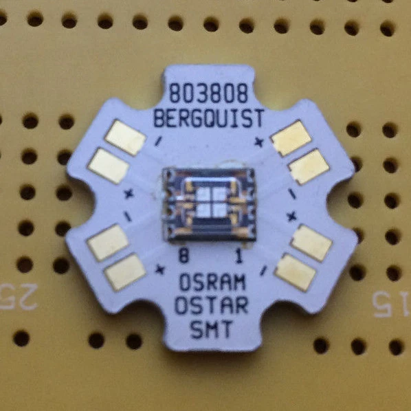 Osram OSTAR Stage Deep Blue 458nm 8W LED Emitter & Star Mounted 130lm  - Image 1 of 1