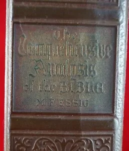 Comprehensive Analysis of the Bible Montgomery by Montgomery Essig 1922 Printing - Picture 1 of 8