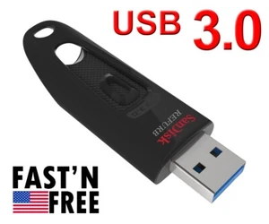 Pen drive ultra flash SanDisk 128G USB 3.0 velocità fino a 100 MB/s SDCZ48-128G - Foto 1 di 12