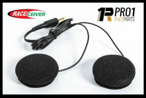 RACECEIVER HELMET SPEAKER EAR PHONES – STICK ON – Zamp Brand Speedway Go Kart - Picture 1 of 1