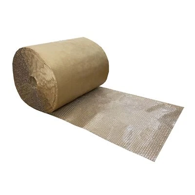 UOFFICE Kraft Backed Bubble Cushioning Wrap 24" x 125-Feet Long Roll - Image 1 of 4