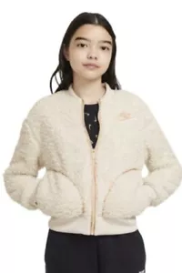 Nike Sportswear Full Zip Sherpa Jacket. Brand New. Big Girls: Size: Large - Picture 1 of 6