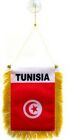 Tunisia Flag Hanging Car Pennant for Car Window or Rearview Mirror