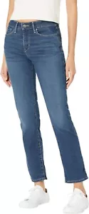 Signature by Levi Gold Women Curvy Totally Shaping Stretch Straight Jean 37W 34L - Picture 1 of 3