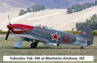 Model Airplane Plans (UC): Yak-3 1/12 Scale 32½" for .19-.35 Engines (Musciano) - Image 1 of 3