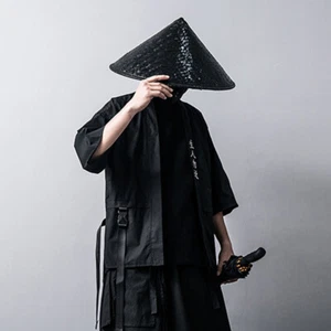 Japanese Noragi Harajuku Techwear Techgear Streetwear Martial Arts Kimono Robe - Picture 1 of 18