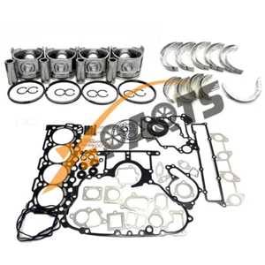 Overhaul Rebuild Kit For Kubota V3307 Piston kit full gasket  & STD bearings kit - Picture 1 of 7
