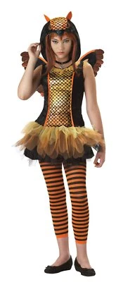 Owlyn Bird Owl Girl Animal Strangeling Fancy Dress Halloween Teen Tween Costume - Image 1 of 2