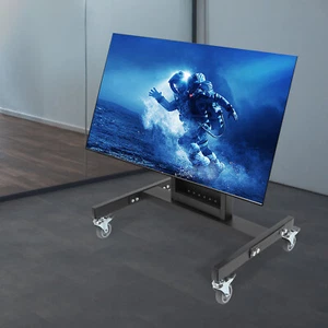 32-65" Plasma Screen LED LCD Monitor Low Stand Cart Rolling TV Mount Stand Cart - Picture 1 of 12