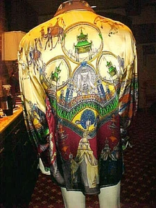 NEU MIT ETIKETT CREME DE SILK HERREN SEIDENHEMD STIL ORIENT ADVENTURE 6400 GRÖSSE LARGE - Bild 1 von 5