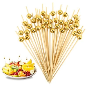 200 Pcs Cocktail Picks, Fancy Toothpicks for Appetizers 4.7inch Skewers for A... - Picture 1 of 7