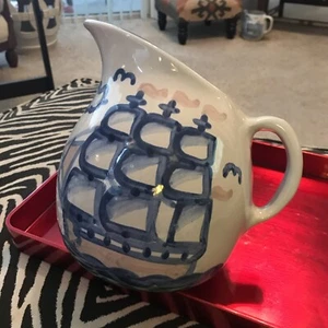 Mary A. Hadley pitcher 64oz. Clipper Ship “Nautical Series” Vintage - Picture 1 of 8