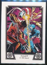 1990 Marvel Captain America Trading Card #35 Annual #8