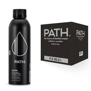 PATH Alkaline Bottled Water - 9.5 pH-Balanced Purified - Picture 1 of 1